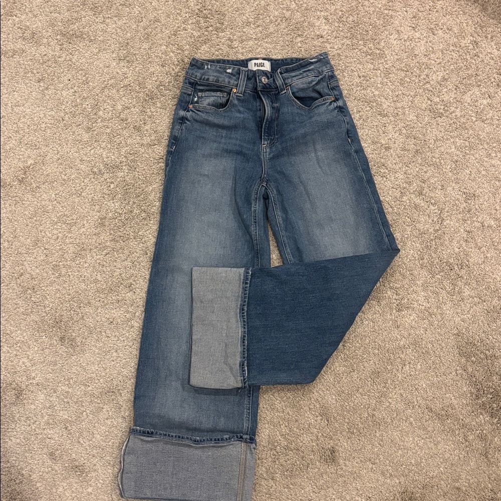 PAIGE Denim Flare Wide-Leg Jeans - Picture 4 of 4
